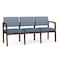 Lesro 3 Seat Tandem Seating W/ No Center Arms, 65 in W 26 in L 31.5 in H, Lenox Series LW3101 - alternate 1
